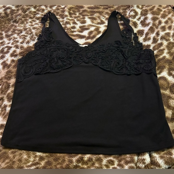 fashque Tops - Elegant Black Lace Camisole